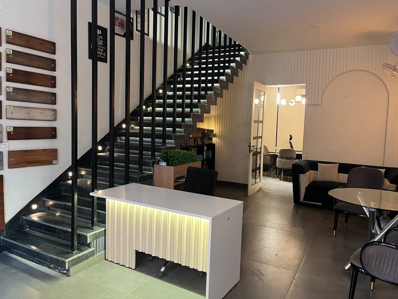 Reception and seating at a coworking space in Rohtak